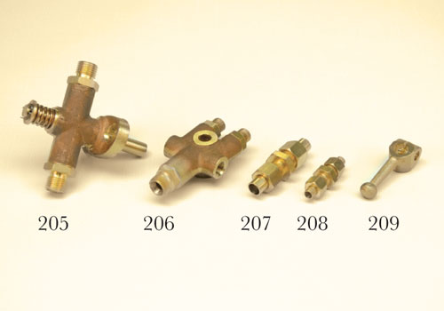 Petrol Tap & Junction pieces - A.J. Glew